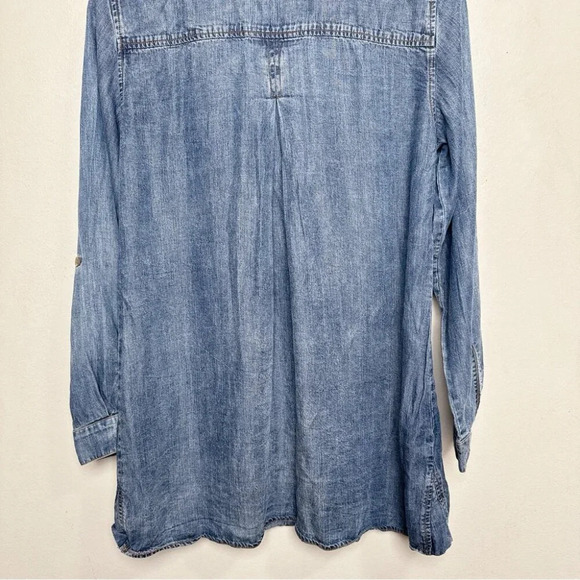 Cloth & Stone Womens Xsmall Chambray Button Shirt - Picture 15 of 16